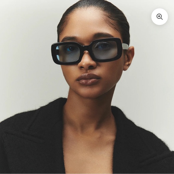 elisa johnson Accessories - Elisa Johnson LEXI IN GLOSS BLACK LIGHT BLUE LENS